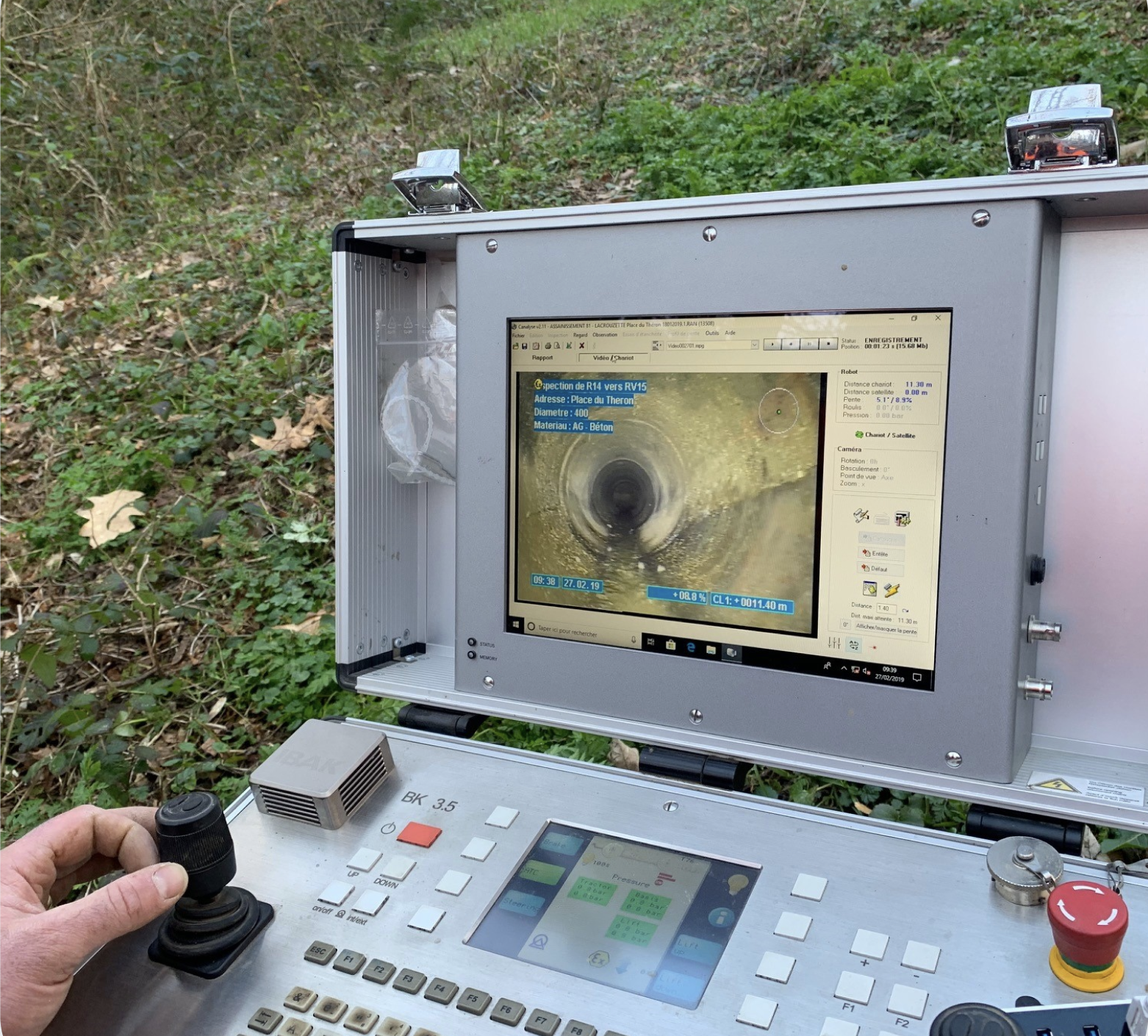 Inspection de canalisation