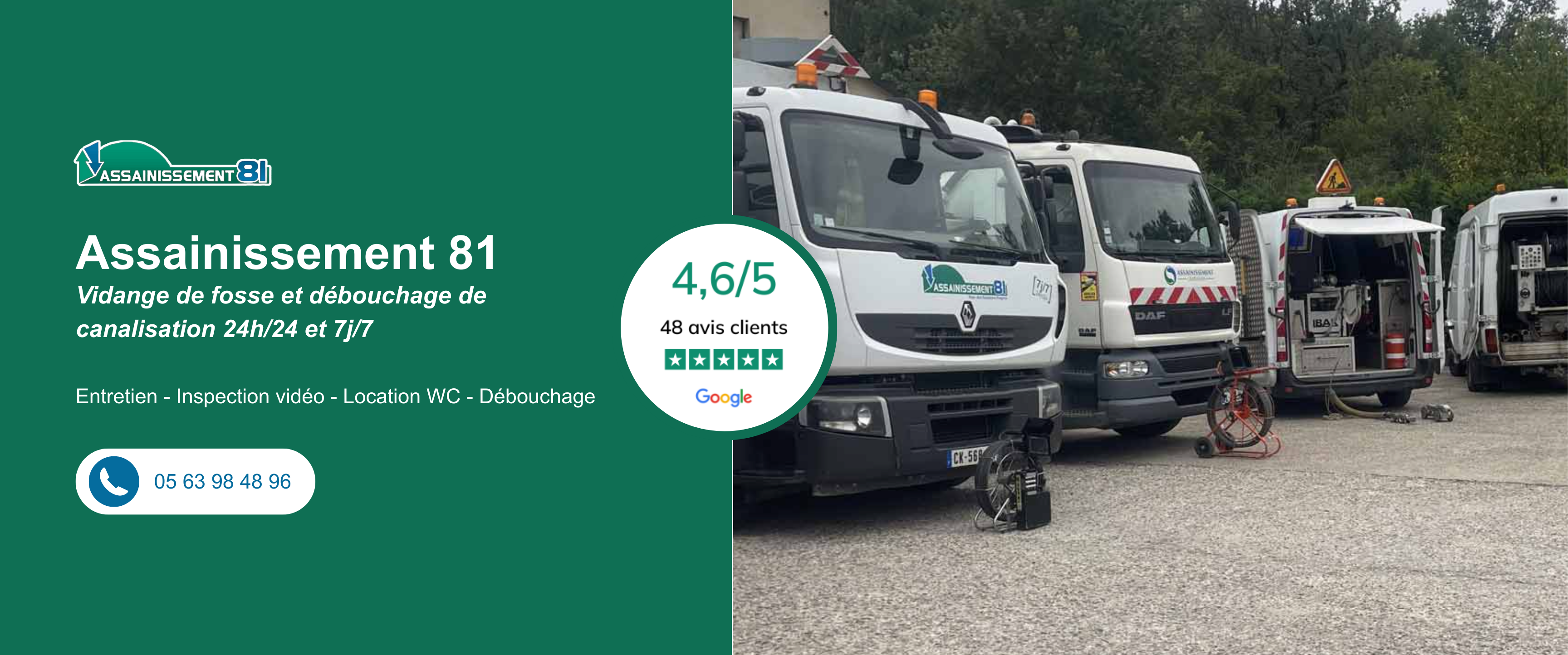 Assainissement 81 Bannière